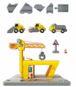 Детский игровой набор "Железная дорога" Строительный кран