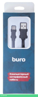 Кабель Buro BHP RET TYPEC18 1.8м черный