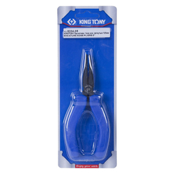 KING TONY (6334-05) Плоскогубцы тонконосые загнутые 125 мм, мини