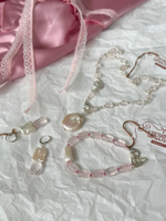 Колье Lanzerotti, Monroe, с розовым кварцем и жемчугом, LZ-23.07-295 (хрустальный)