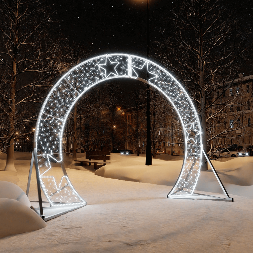 Световой тоннель из 3-х арок "Звездный"