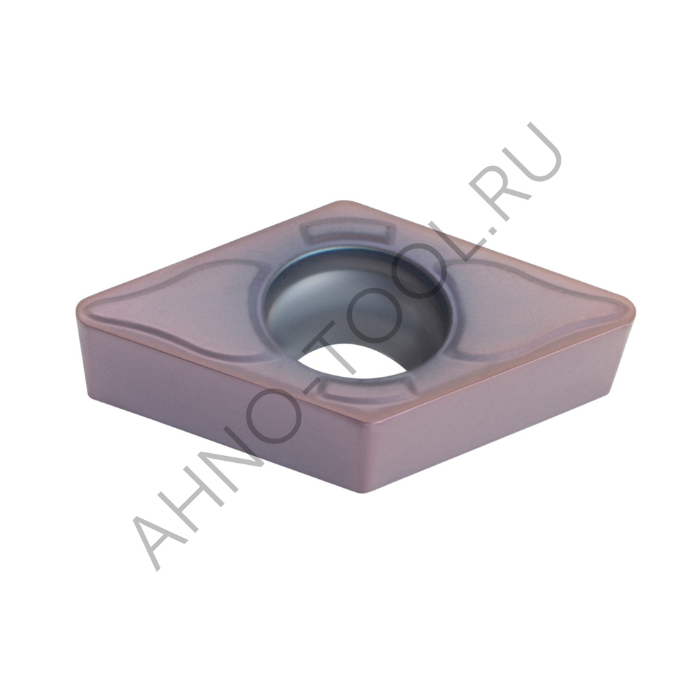 Пластина твердосплавная ISO DCMT11T308-MFA APM20B AHNO по жаропроч. и нерж.стали, получистовая