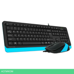 Набор периферии A4Tech Fstyler F1010 Blue черный/синий