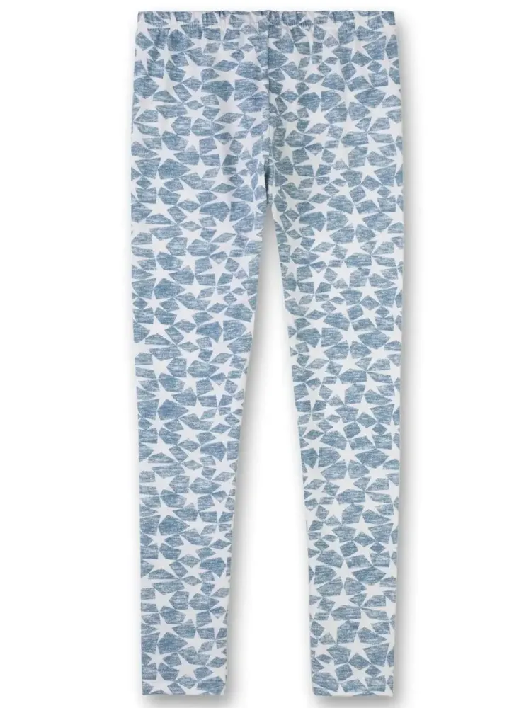 Облегающие брюки-легинсы со звездами Sanetta для девочки