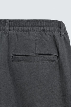 ZARA СВОБОДНЫЕ БРЮКИ STRAIGHT FIT, СТАЛЬНОЙ