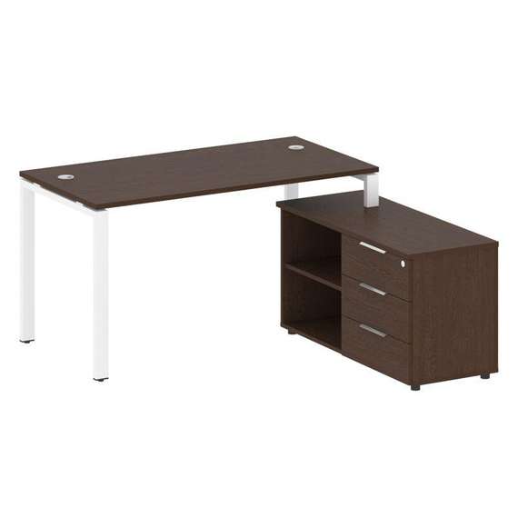 Метал Систем Рабочая станция с тумбой на П-образном м/к БП.РС-СТС-2.3 (R)