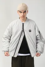 Бомбер CODERED Зимний Bomber Wide Пепельно-Светлая
