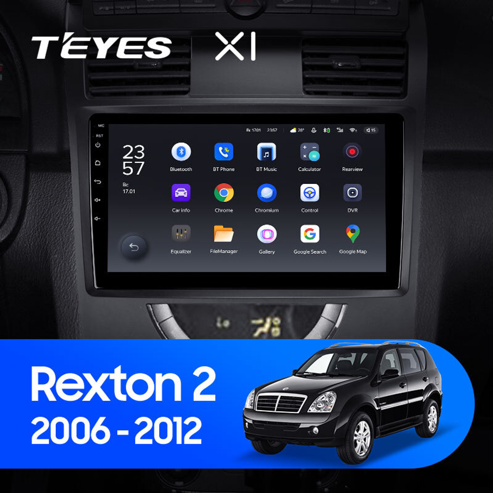 Teyes X1 10,2" для SsangYong Rexton 2 2006-2012