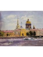 Картина маслом Исаакиевский собор Ларкина (без рамы)