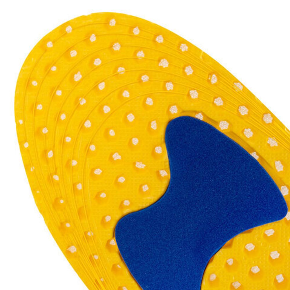 Стельки для обуви АНАТОМИЧЕСКИЕ СУПЕРДЫШАЩИЕ, материал EVA, размер RU 39-45 / EU 40-46, с линиями выреза, SHEGRA (ШЕГРА), 700749