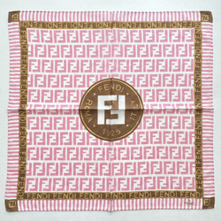 Платок розовый с лого Fendi