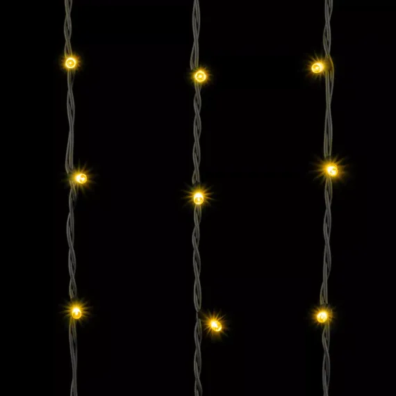 Светодиодный занавес Sealed 2*3 м., 220V., 600 теплых белых LED ламп, черный каучук, Beauty Led (LL602-1-2WW)