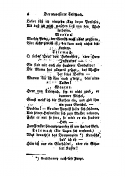 Der Travestirte Telemach. Theil 1. Eine Karrikatur in Knittelreimen Mit Gesang in Drei Aufzügen | Joachim Perinet