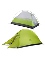 Палатка туристическая Naturehike Сloud Up 1 NH18T010-T 20D одноместная сверхлегкая с ковриком, синяя, 6927595783276