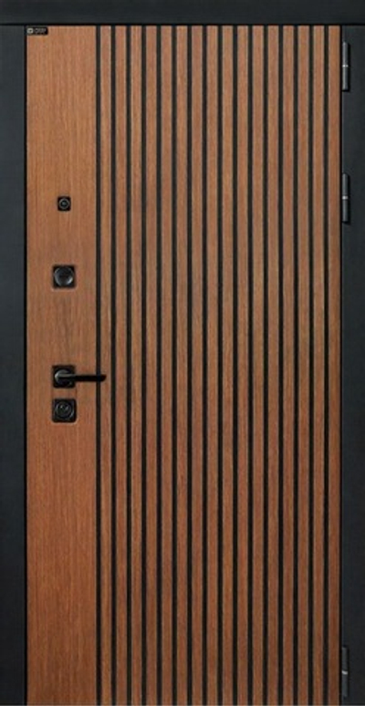 Входная дверь с Зеркалом Фацет - Белый софт - 1099