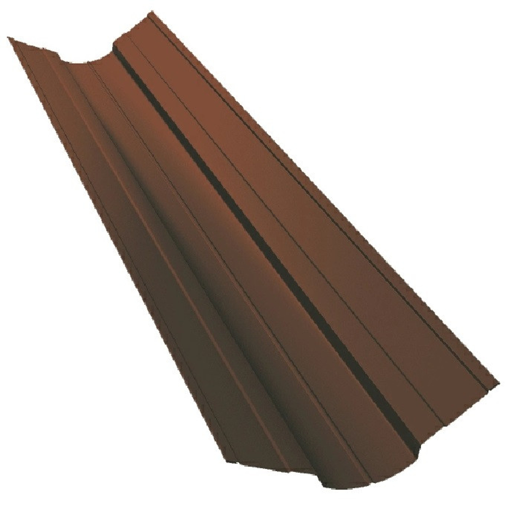 Ендова верхняя фигурная Grand Line Satin Ral 8004 70х70 мм резка