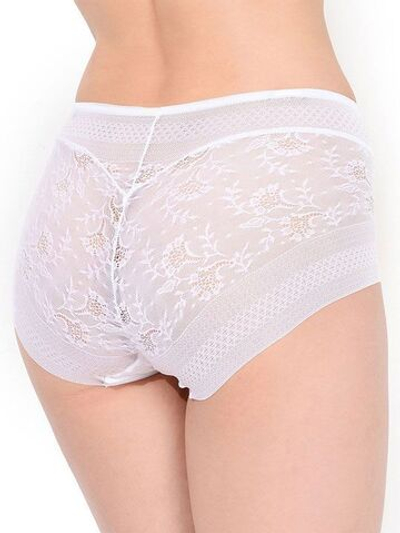 Высокие кружевные трусики Magic Band (Размер: M) (Цвет: белый)