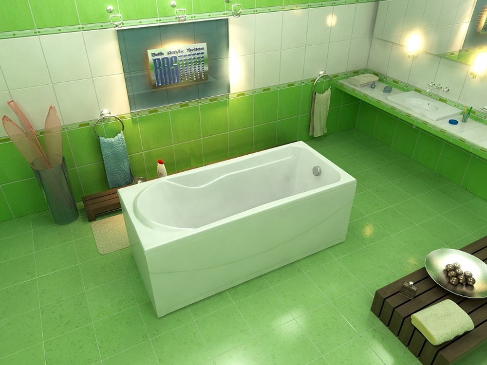 Акриловая ванна Bas (Бас) Мальта 170x75, с каркасом