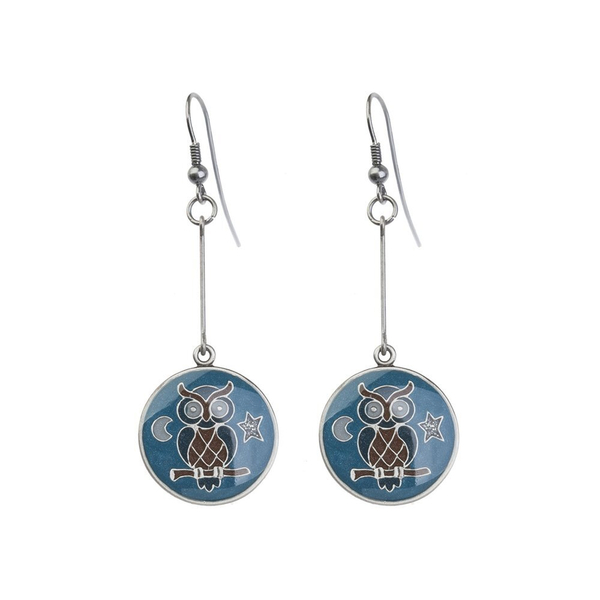 Серьги Clara Bijoux сова A35535.5.HC BL