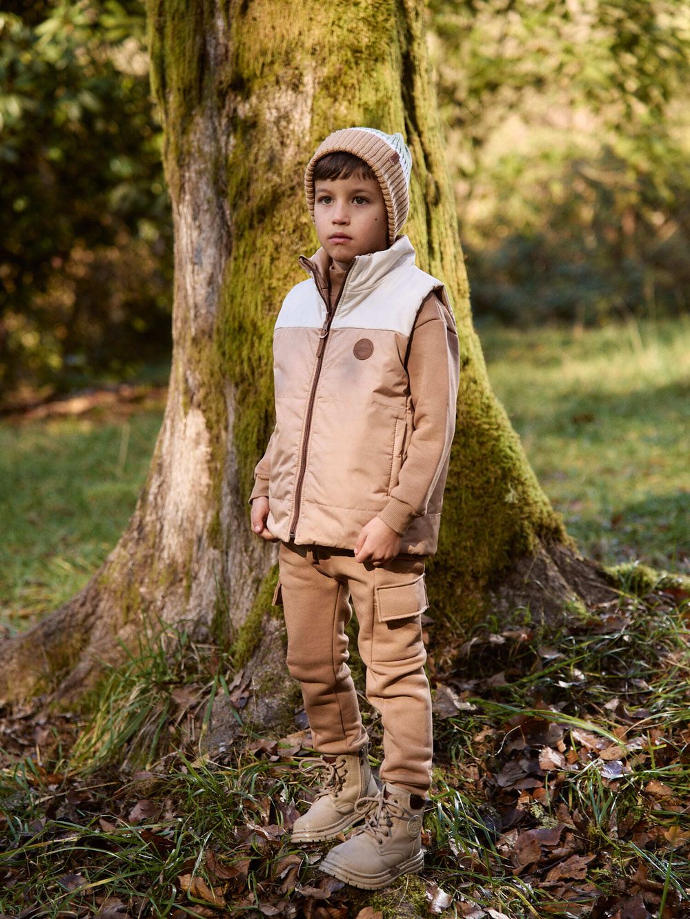 Жилет стеганый на молнии двухсторонний "Беж"