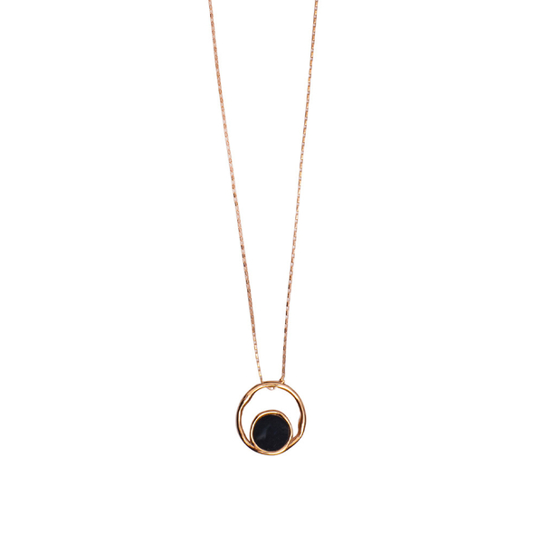 Колье Fiore Luna Onyx B2003NM-N01.2 BW/RG
