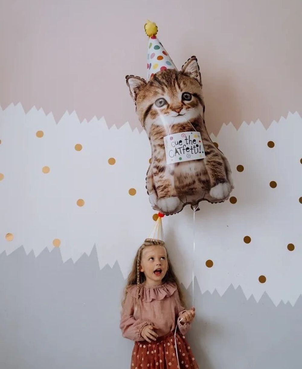 BT Шар фигура КОТ Котенок в колпаке 41"/104 см (БГ-41)  Изображение2