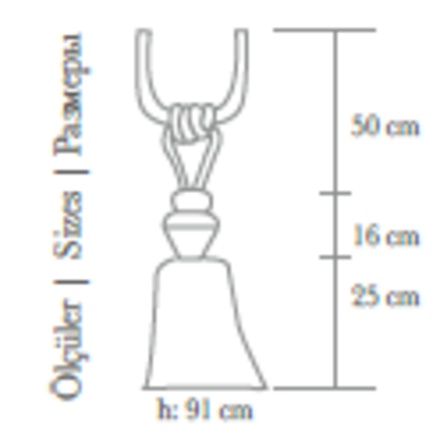 Подхват шторный с кистью арт. 2014-1, цвет k-44 белый (91 см)