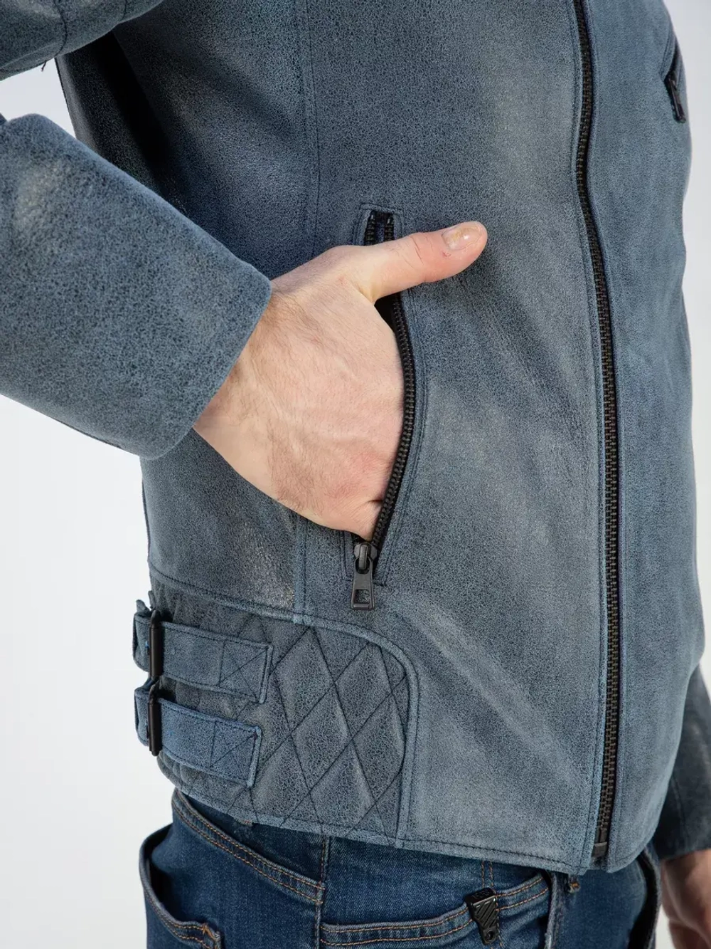 Кожаная куртка демисезонная косуха