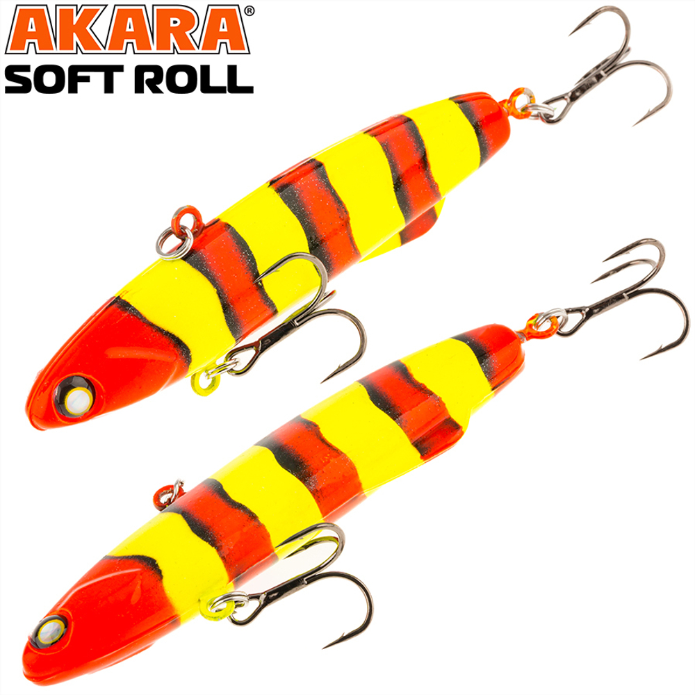 Воблер Akara раттлин Soft Roll 80 мм 28 гр. A 70