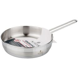 СКОВОРОДА AGNESS PROFESSIONAL 24Х6 СМ, 2,7 Л ВЫСОКОКАЧЕСТВЕННАЯ НЕРЖ СТАЛЬ 18/10 ИНДУКЦИОННОЕ ДНО