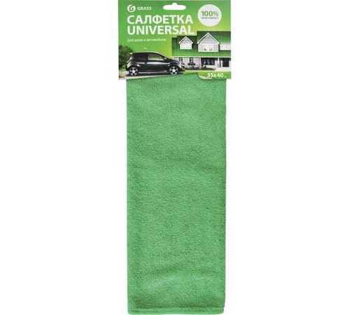 Салфетка микрофибра (35х40см) Grass универсальная