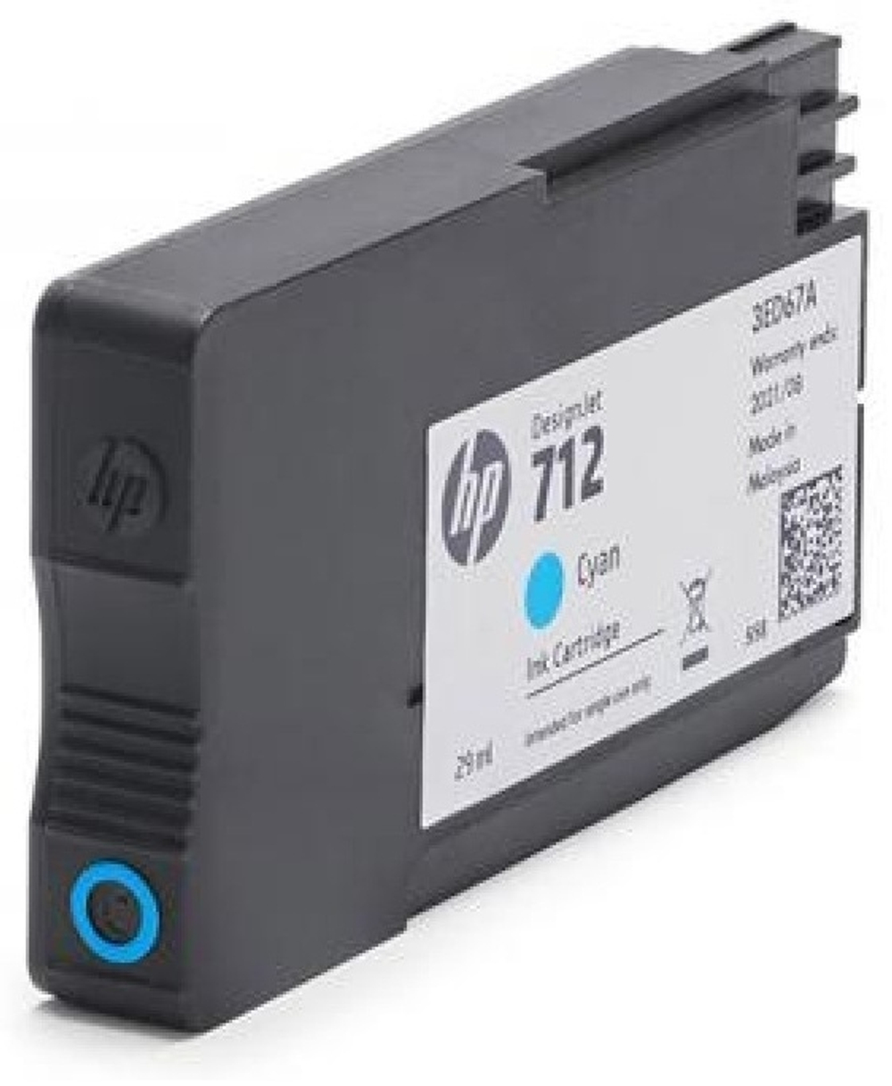 Картриджи HP 712 3ED77A голубой
