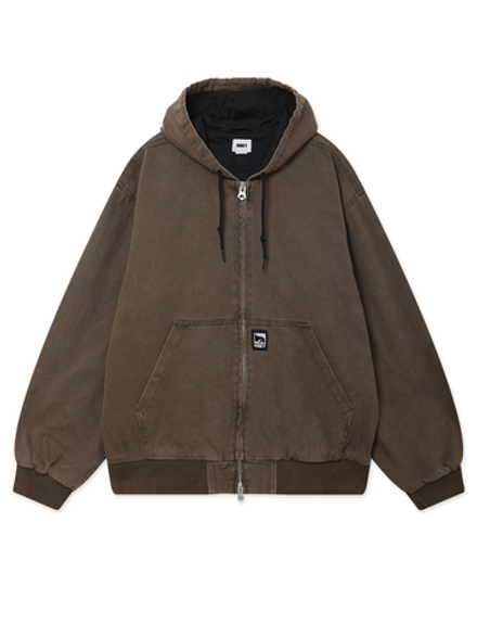 Куртка Джинсовая С Капюшоном Obey Glen Zip Up Jacket