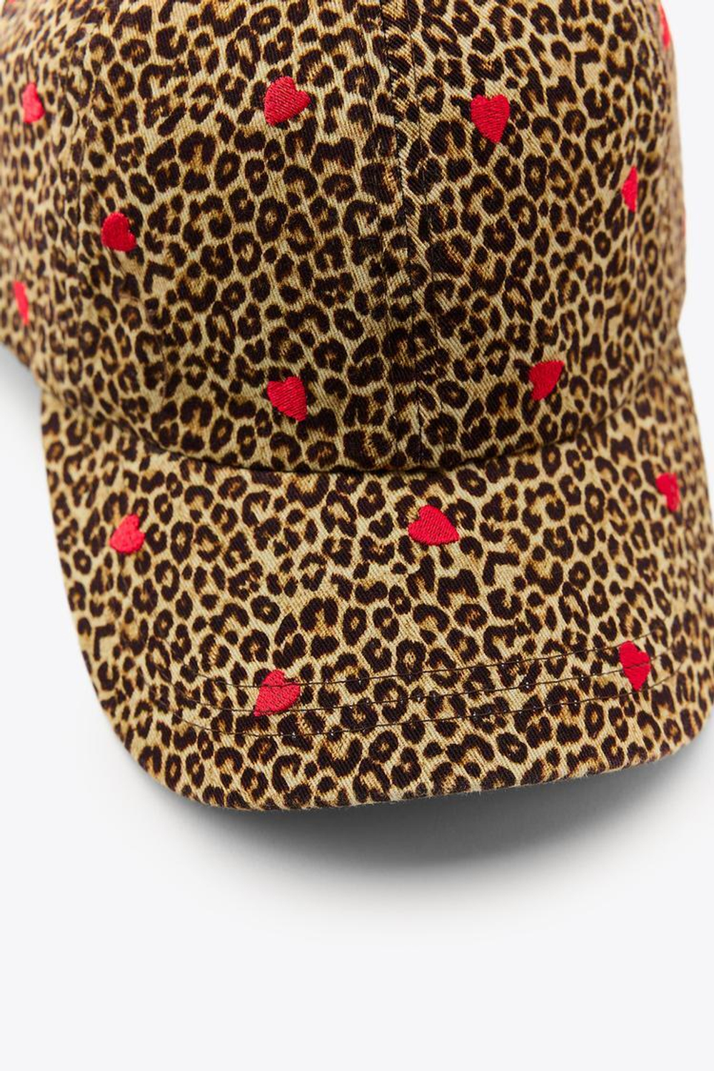 ZARA КЕПКА ИЗ ТВИЛА С ВЫШИВКОЙ И АНИМАЛИСТИЧЕСКИМ ПРИНТОМ, ЛЕОПАРДОВЫЙ