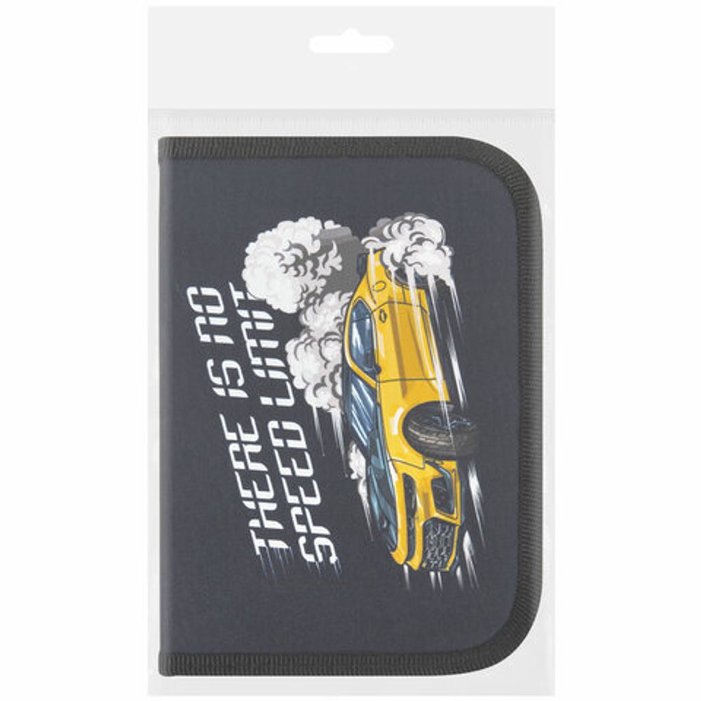 Пенал ПИФАГОР, 1 отделение, полиэстер, 19х13 см, "Extreme speed", 272286