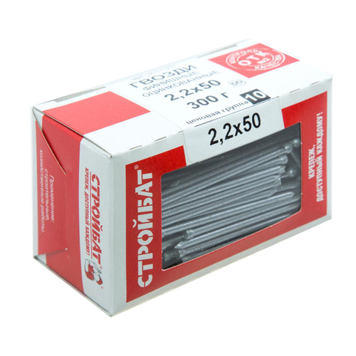 ГВОЗДИ ФИНИШНЫЕ СТРОЙБАТ ОЦИНК 2,2Х50ММ 300Г