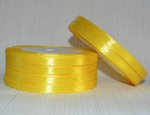 Лента атласная желтая 7 мм.
