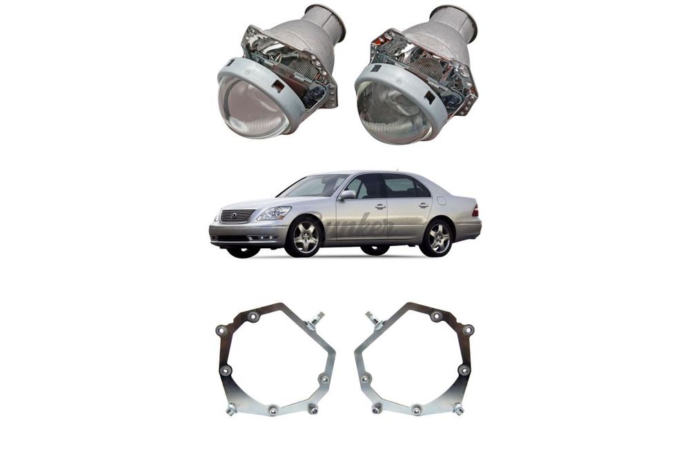 Готовый комплект для замены штатных линз с AFS Lexus LS III 2000-2006