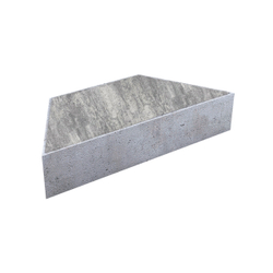 Тротуарная плитка ТРАПЕЦИЯ - Листопад гладкий Антрацит