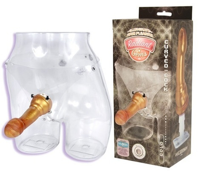 Золотая насадка RADIANT GEMS с трусиками