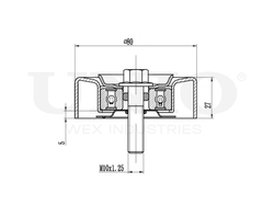 Ролик направляющий приводного ремня UNIO TNS-10233