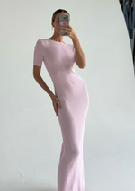 Платье PETRA с коротким рукавом, розовый