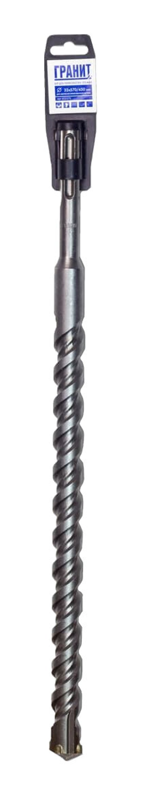 Бур ГРАНИТ SDSmax Quadro-X 32*570