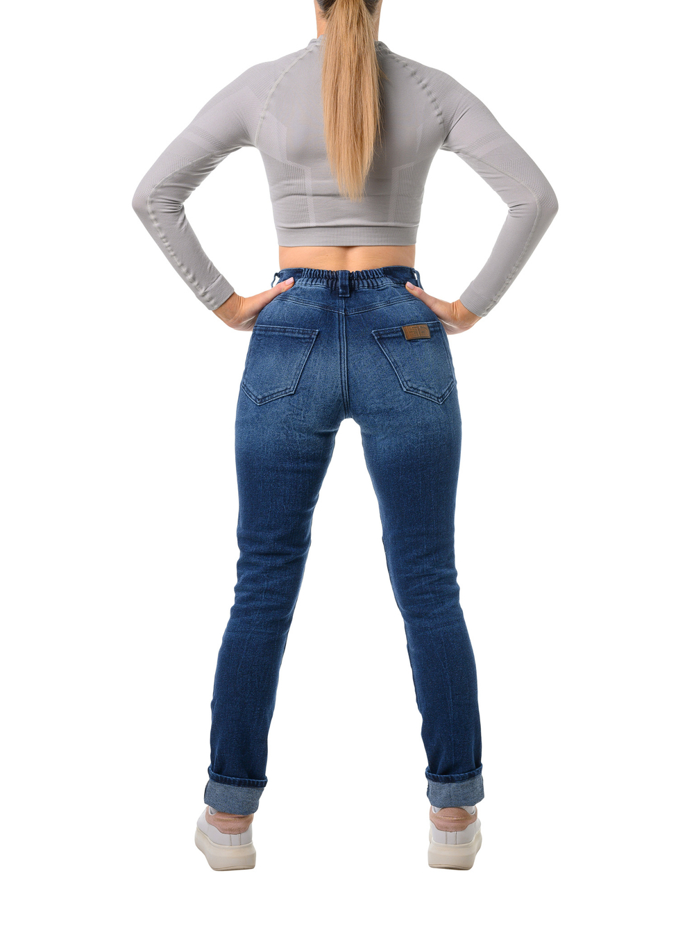 Мотоджинсы Starks ZENA LITE , жен., Slim fit, стрейч, Синий, Stonewash (30)