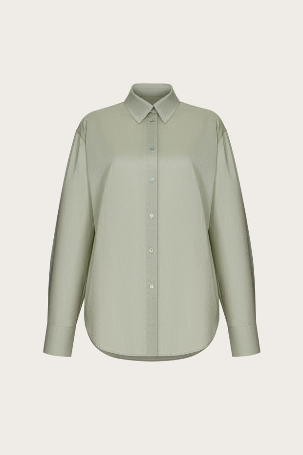 БЛУЗА ИЗ ЗЕЛЕНОГО ХЛОПКА