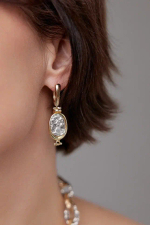 Coins oval/g  Серьги арт.1390