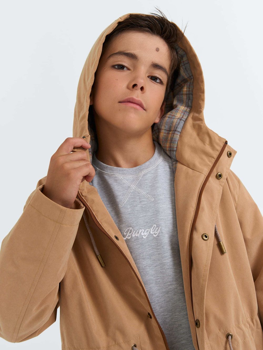 Парка демисезонная "Песок" 7+