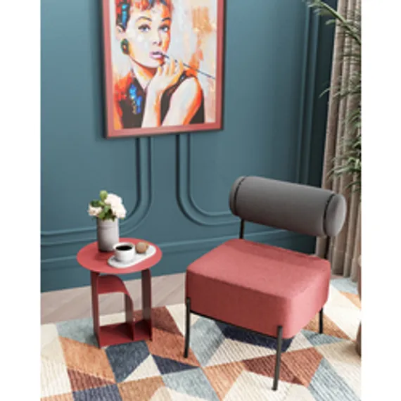 Лаунжж-кресло Roller, тёмно-серое, бордо