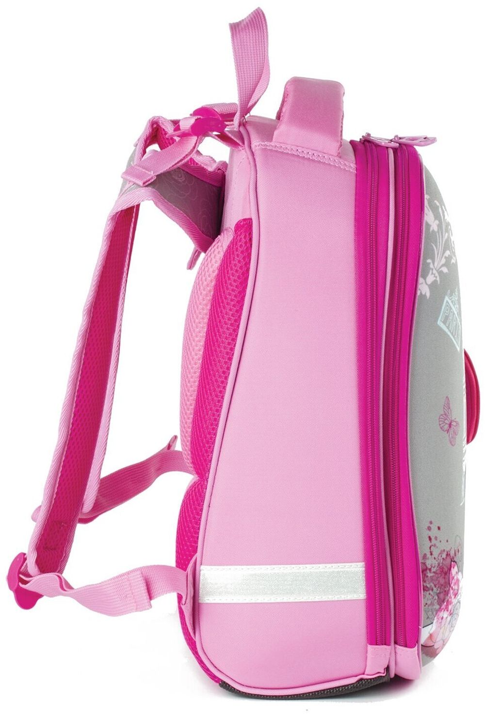 Ранец BRAUBERG PREMIUM, 2 отделения, с брелком, Paris cycling, 38х29х16 см, 227813