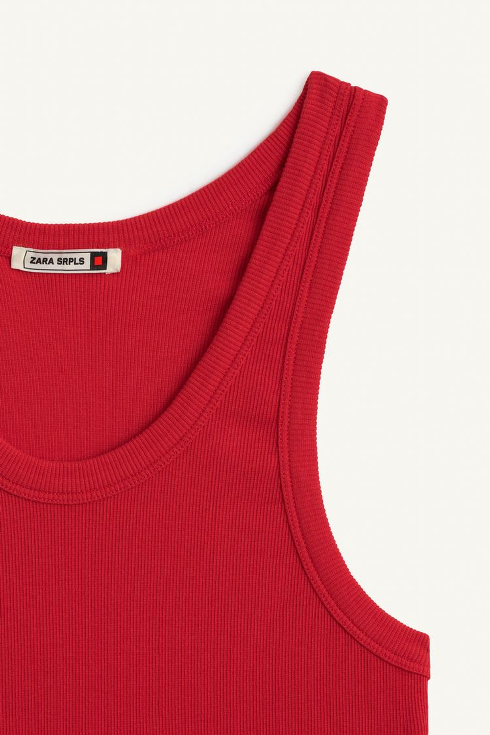 ZARA ТОП БЕЗ РУКАВОВ, КРАСНЫЙ